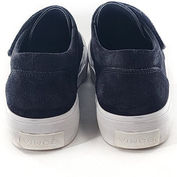 VINCE Cage Suede Platform Sneaker Hook & Loop Black - Picture 6 of 10